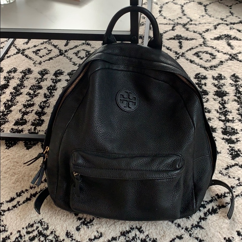 Tory Burch Black Leather Backpack✨